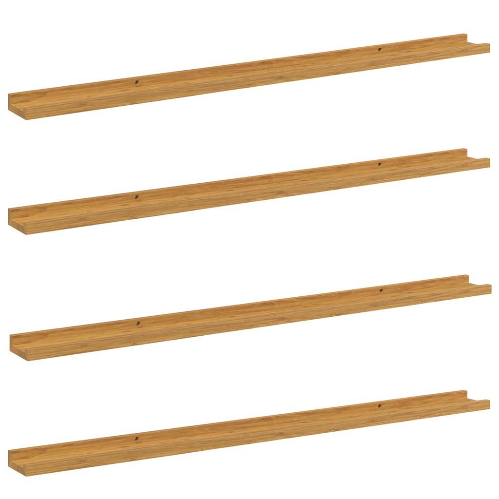 vidaXL Półka ścienna Do montażu na ścianie 4 pcs Beżowy 115 x 9 x 3 cm