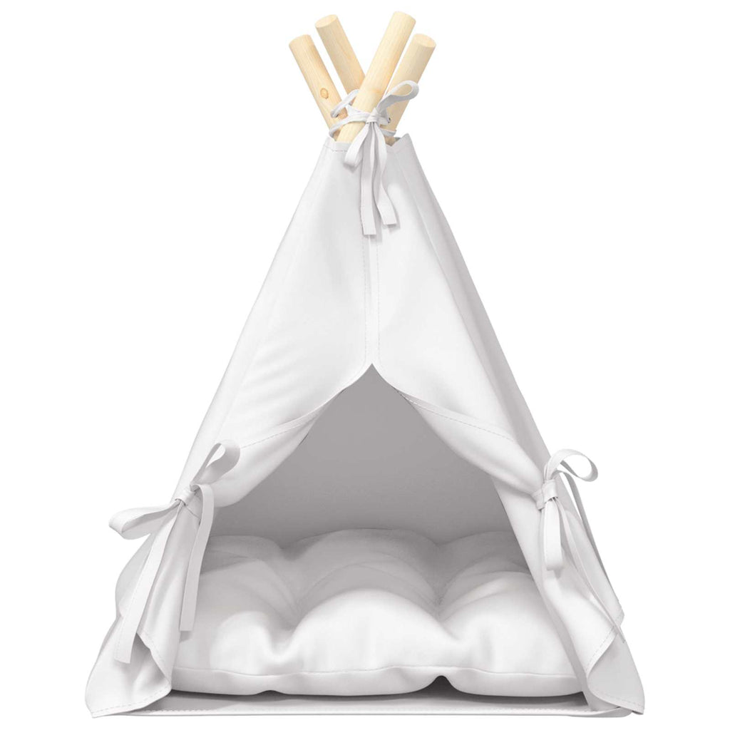 vidaXL Namiot dla zwierząt z poduszką Biały 40 x 40 x 50 cm Poliester