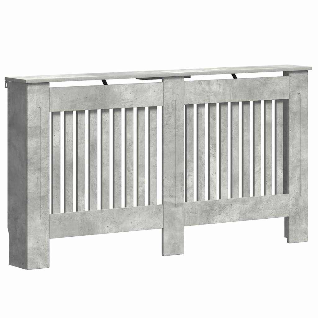 vidaXL Pokrywa Grzejnika Betonowy szary 152 x 19 x 81,5 cm