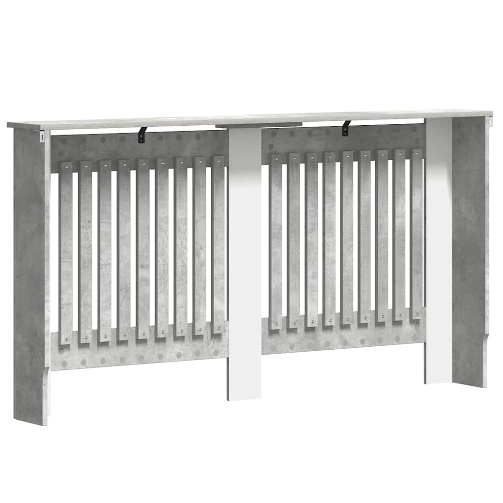 vidaXL Pokrywa Grzejnika Betonowy szary 152 x 19 x 81,5 cm