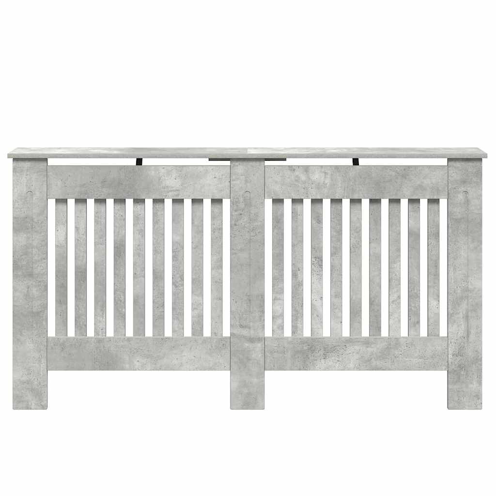 vidaXL Pokrywa Grzejnika Betonowy szary 152 x 19 x 81,5 cm
