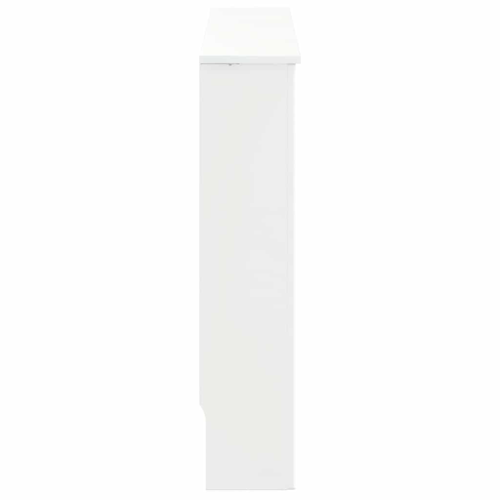 vidaXL Pokrywa Grzejnika Wysoki połysk biały 152 x 19 x 81,5 cm