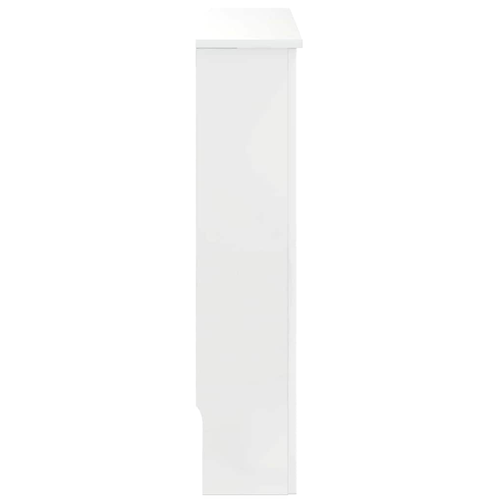 vidaXL Pokrywa Grzejnika Wysoki połysk biały 78 x 19 x 81,5 cm