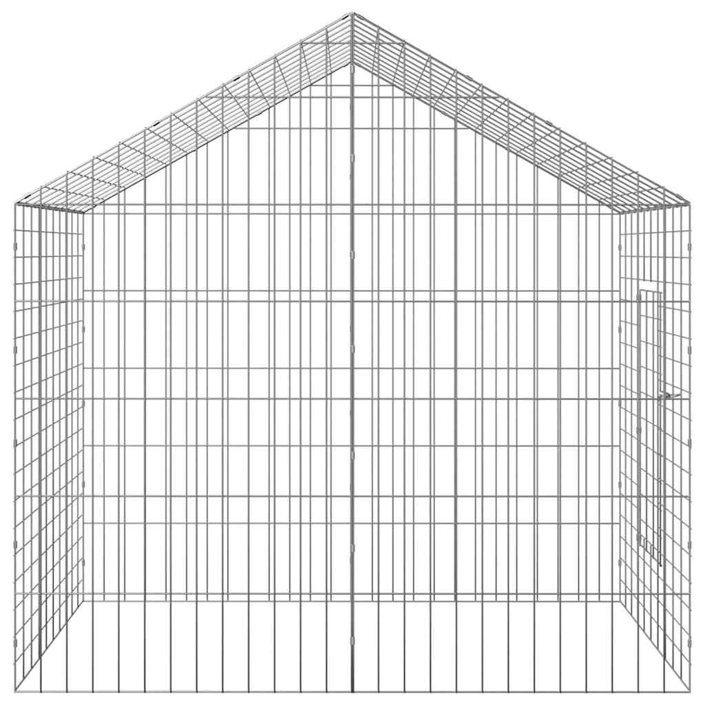 vidaXL Klatka dla królika Srebrny 100 x 78 x 78 cm Stal Galwanizowana