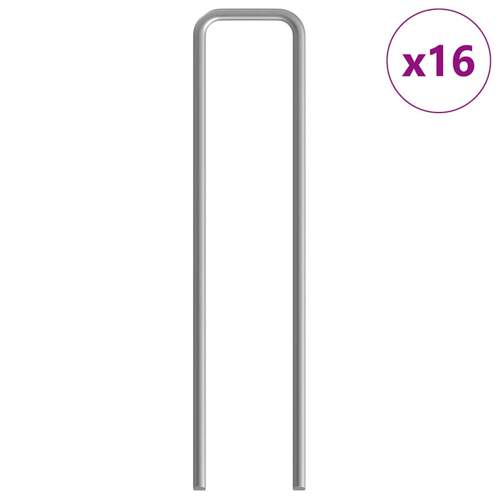 vidaXL Klatka dla królika Srebrny 400 x 78 x 78 cm Stal Galwanizowana