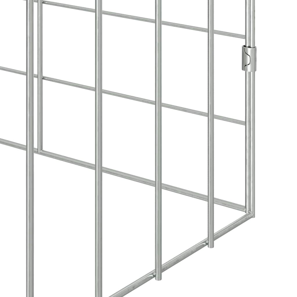 vidaXL Klatka dla królika Srebrny 600 x 78 x 78 cm Stal Galwanizowana