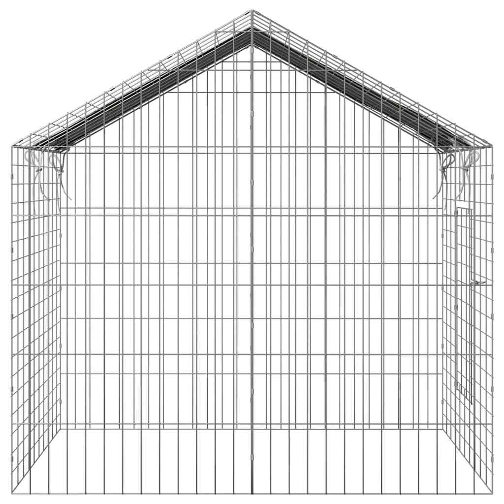 vidaXL Klatka dla królika Srebrny 100 x 78 x 78 cm Stal Galwanizowana