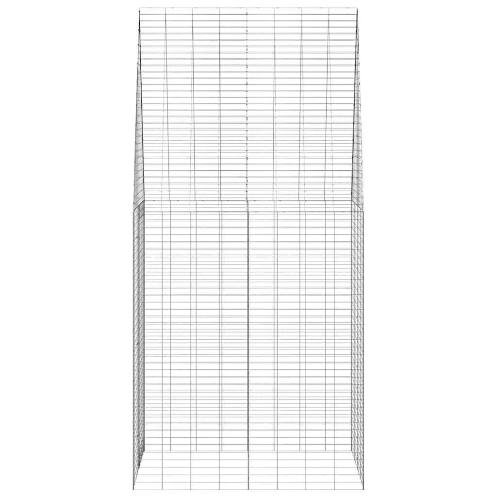 vidaXL Klatka dla królika Srebrny 100 x 100 x 210 cm