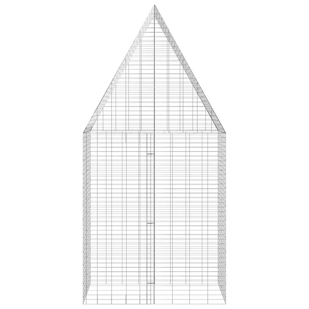 vidaXL Klatka dla królika Srebrny 100 x 100 x 210 cm