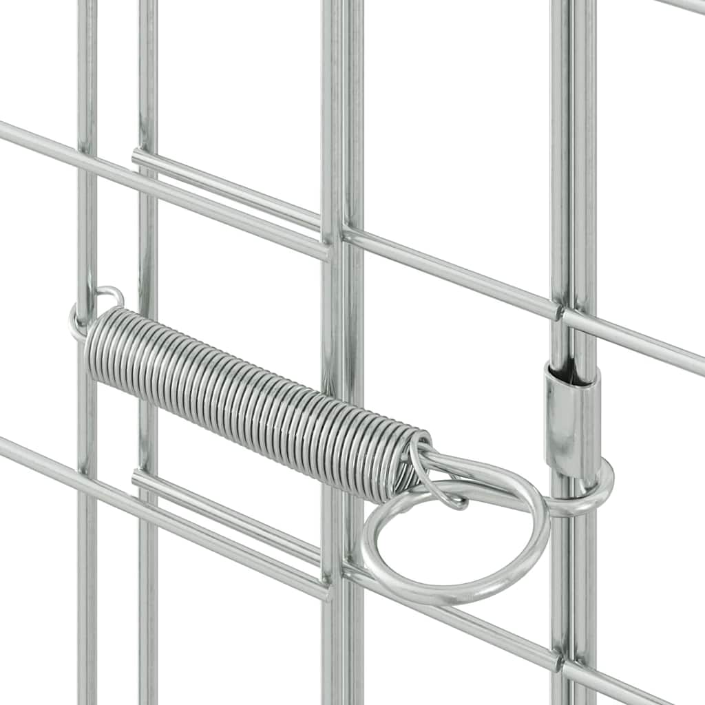 vidaXL Klatka dla królika Srebrny 300 x 100 x 210 cm
