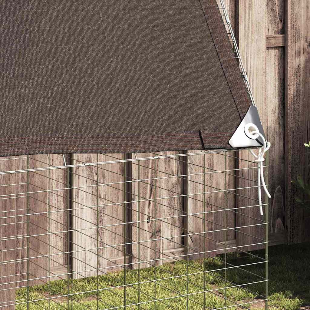 vidaXL Klatka dla królika Srebrny 400 x 100 x 210 cm