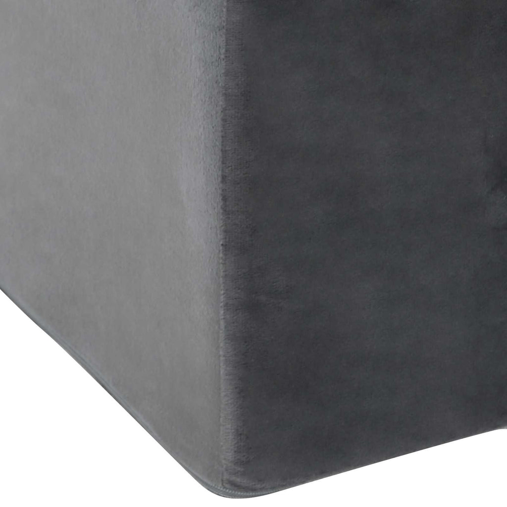 vidaXL Poduszka na nogi 68 x 41 x 24 cm Pianka PU Szary