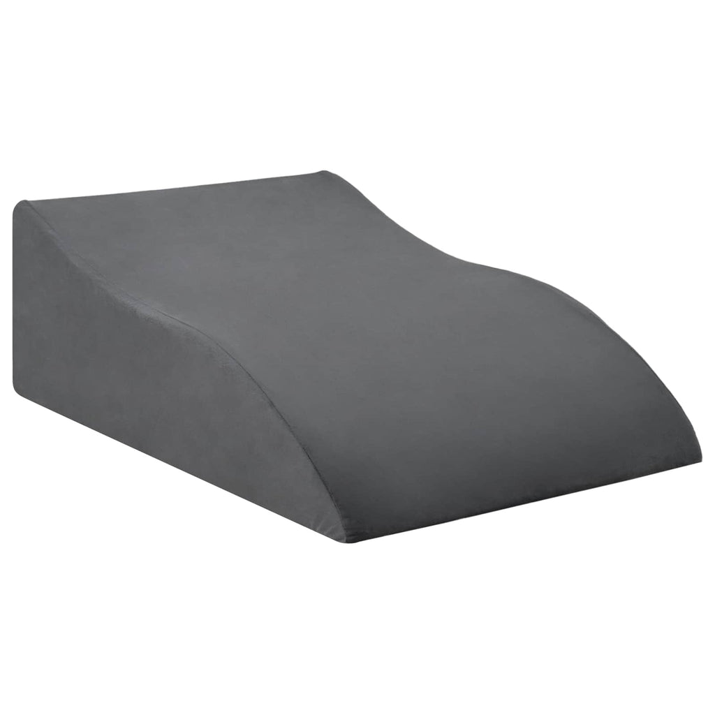 vidaXL Poduszka na nogi Szary 68 x 41 x 21 cm Pianka PU