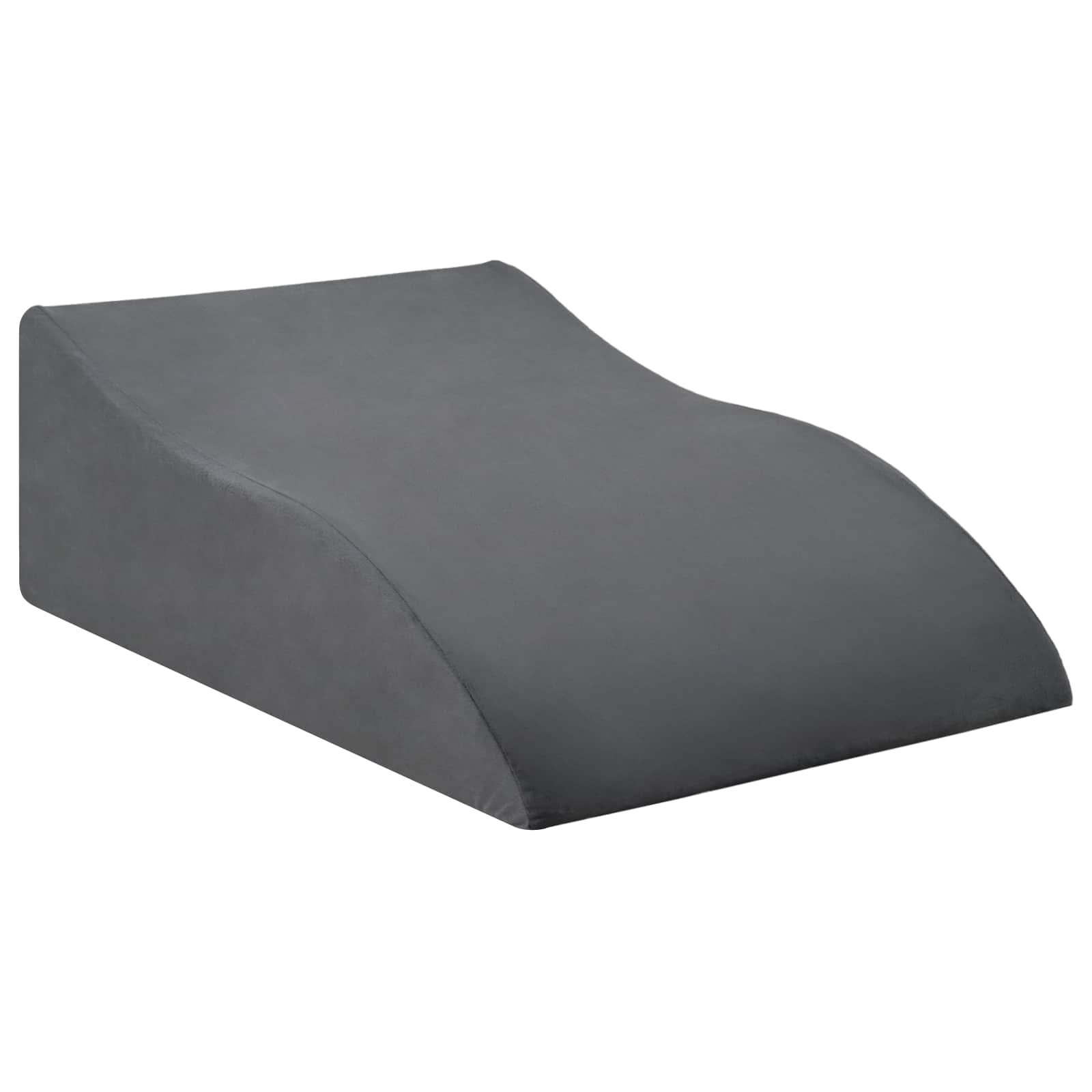 vidaXL Poduszka na nogi Szary 68 x 41 x 21 cm Pianka PU