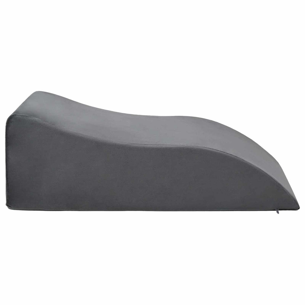 vidaXL Poduszka na nogi Szary 68 x 41 x 21 cm Pianka PU