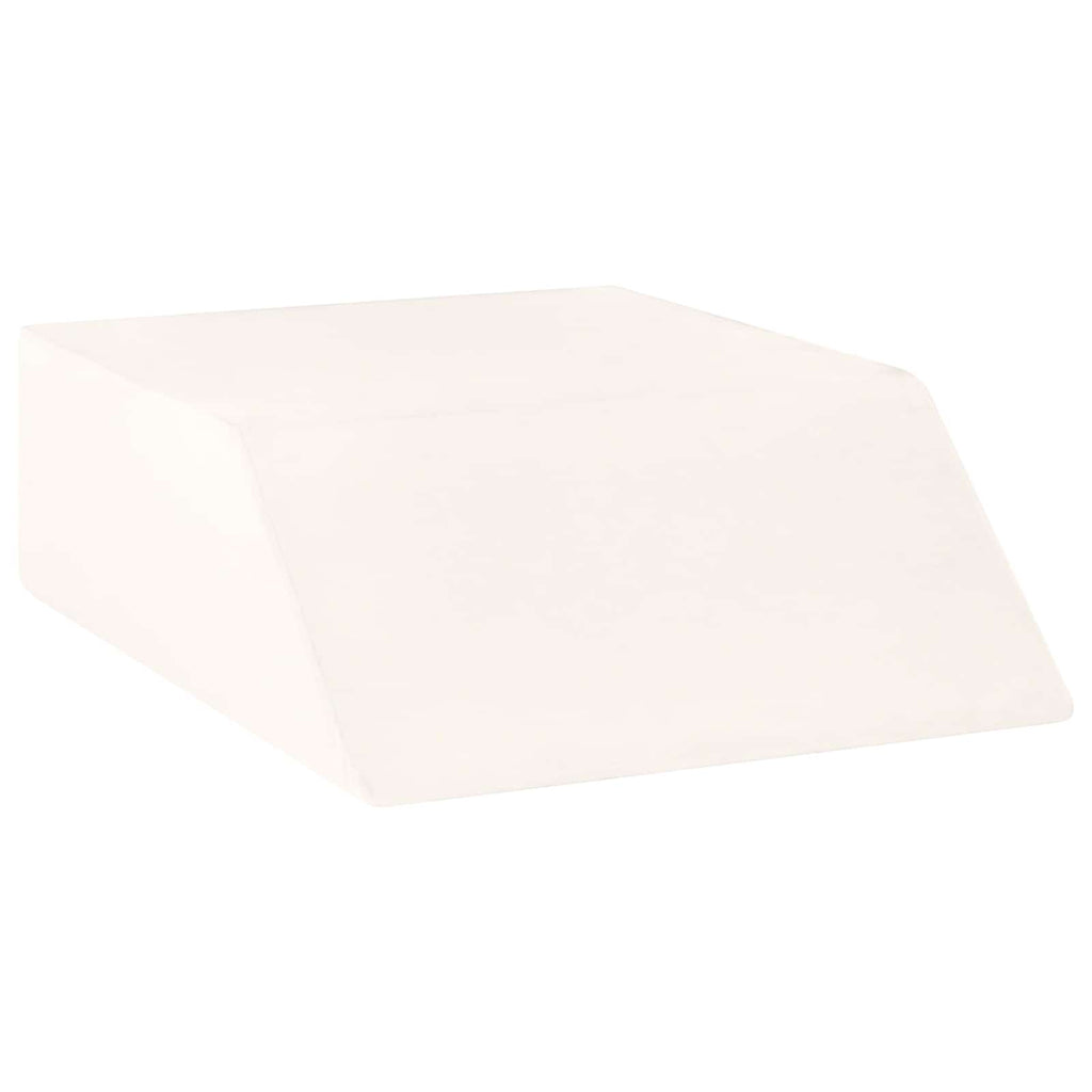 vidaXL Poduszka na nogi Gładki Biały 63 x 52 x 19,5 cm Pianka PU