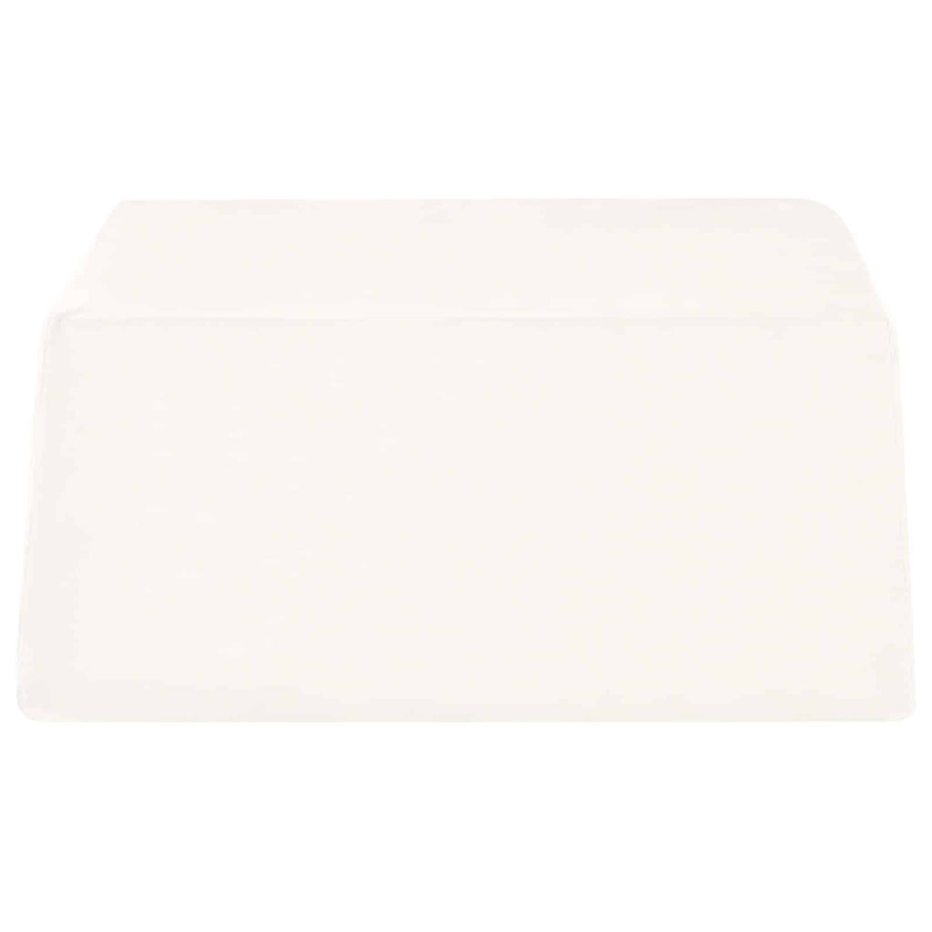 vidaXL Poduszka na nogi Gładki Biały 63 x 52 x 19,5 cm Pianka PU