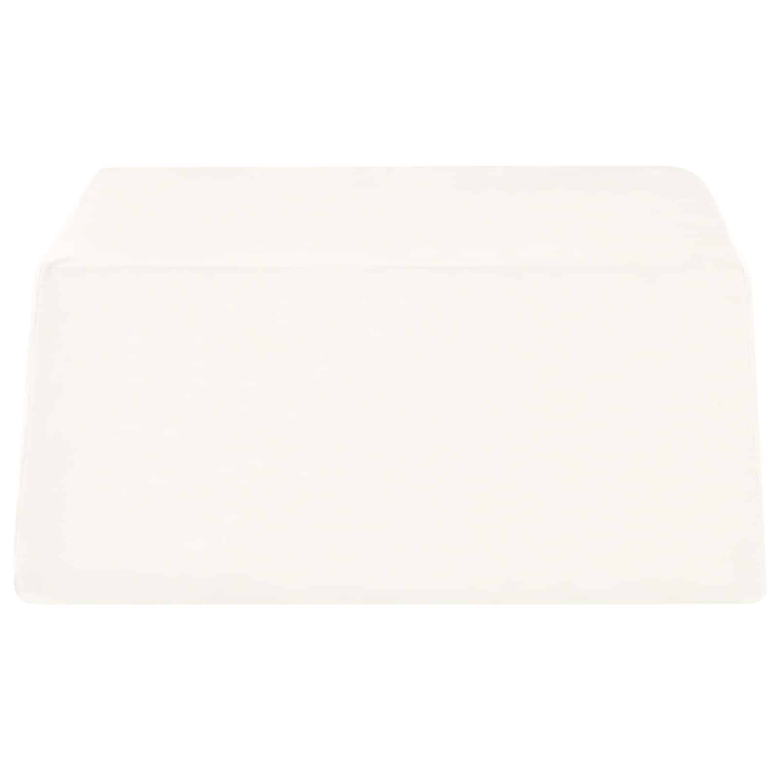 vidaXL Poduszka na nogi Gładki Biały 63 x 52 x 19,5 cm Pianka PU