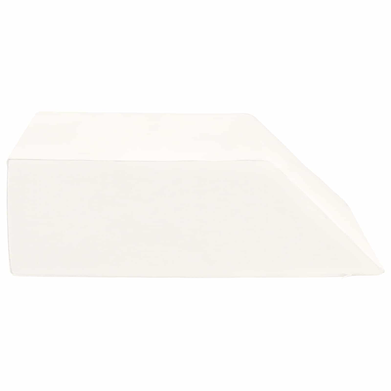 vidaXL Poduszka na nogi Gładki Biały 63 x 52 x 19,5 cm Pianka PU
