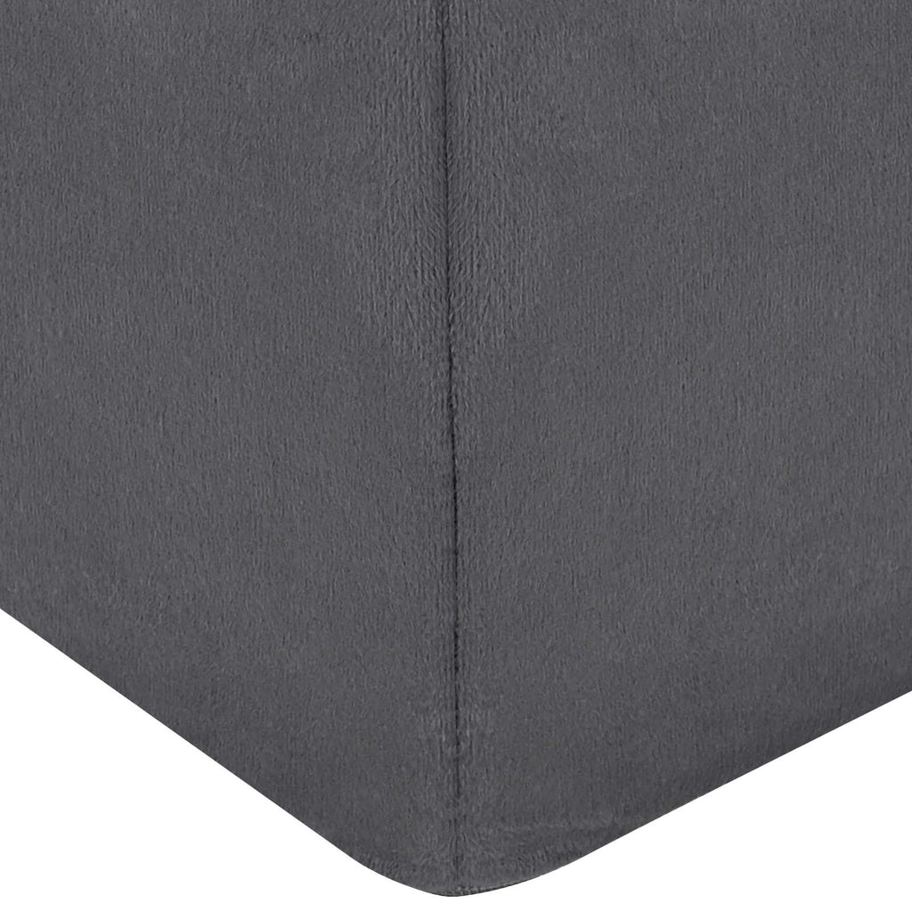 vidaXL Poduszka na nogi Gładki Szary 63 x 52 x 19 cm Pianka PU