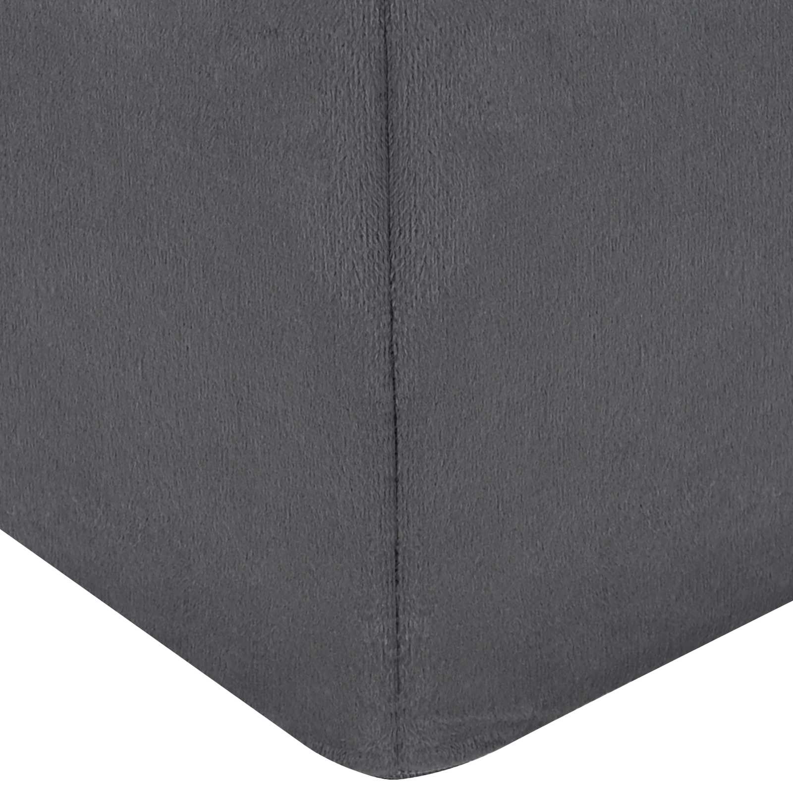 vidaXL Poduszka na nogi Gładki Szary 63 x 52 x 19 cm Pianka PU