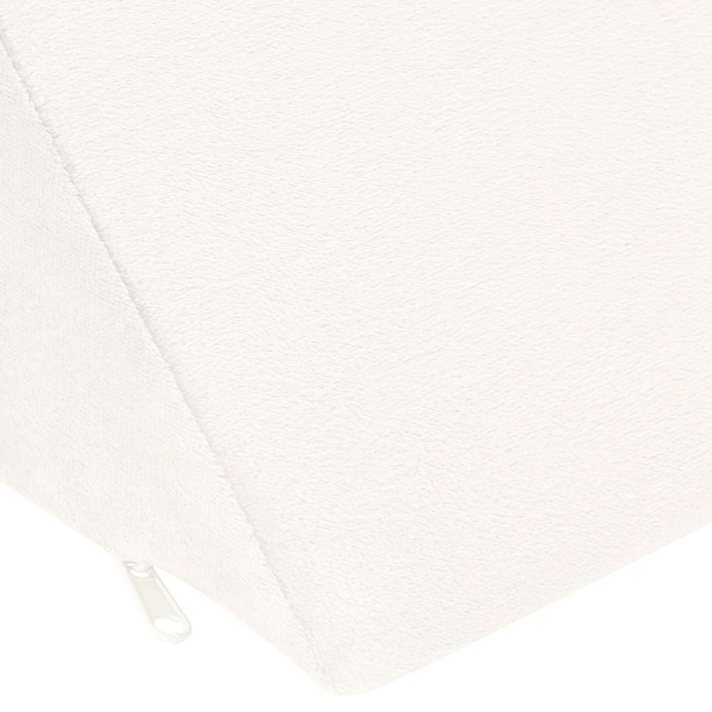vidaXL Poduszka na nogi Gładki Biały 68 x 25 x 21,5 cm Pianka PU