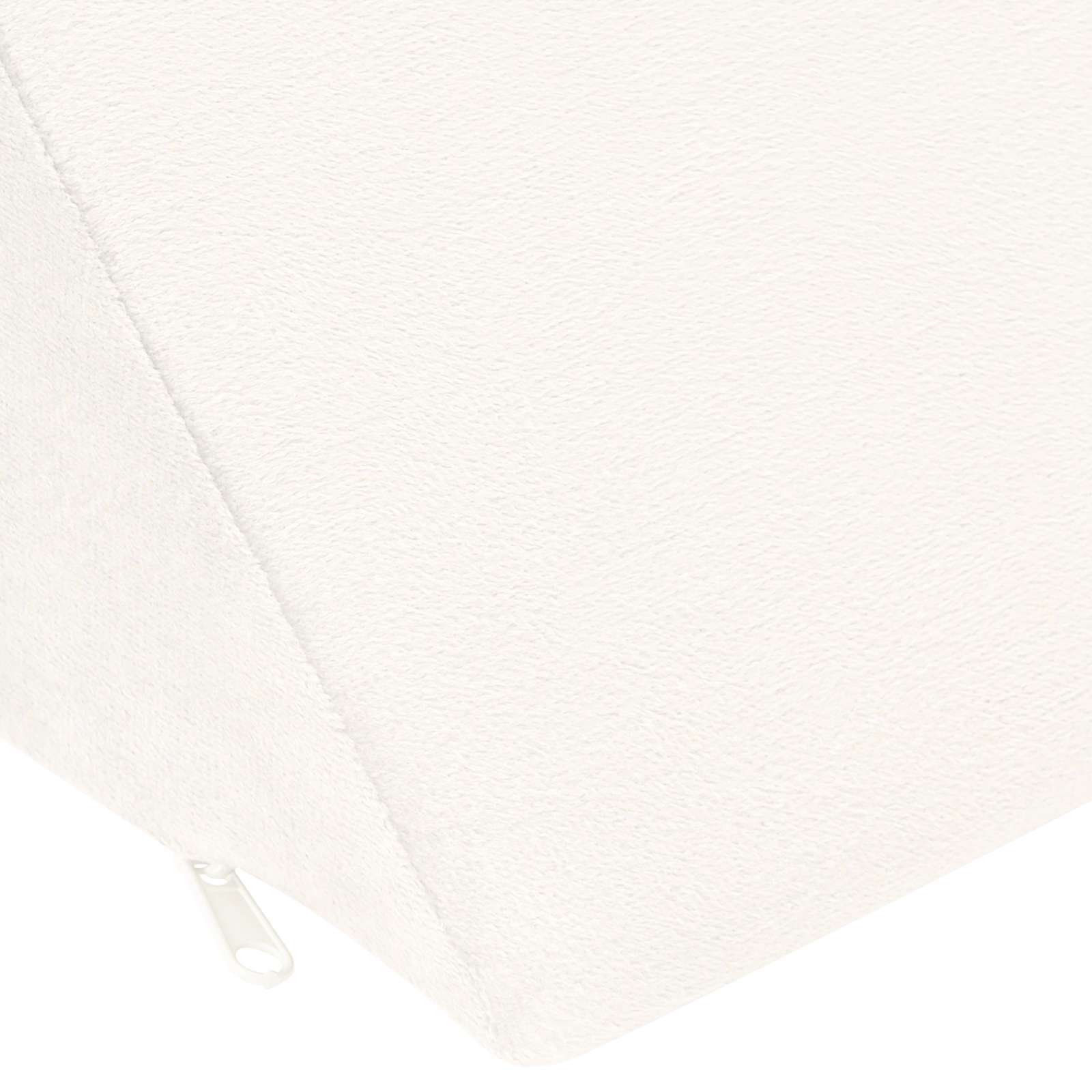 vidaXL Poduszka na nogi Gładki Biały 68 x 25 x 21,5 cm Pianka PU