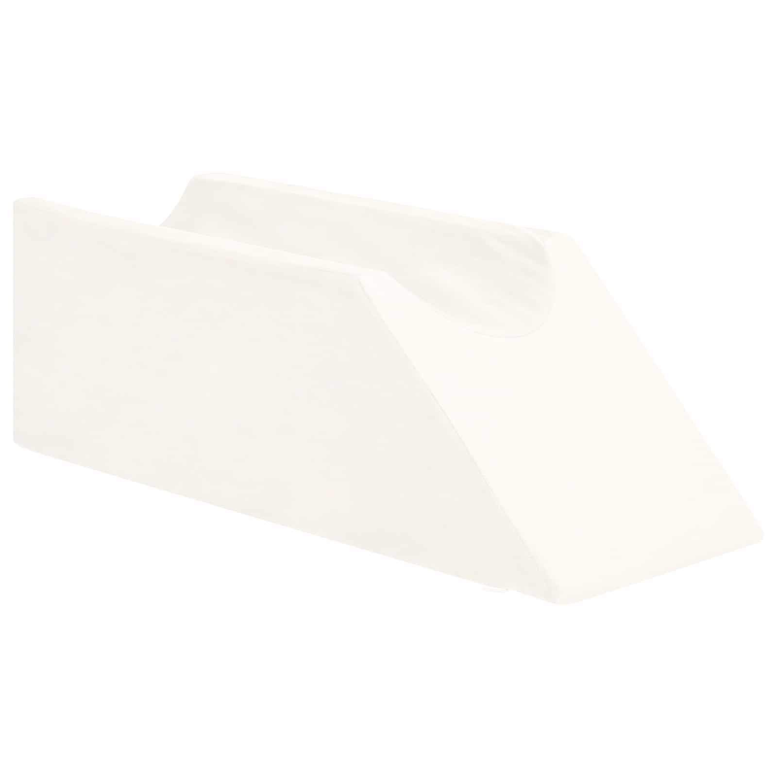 vidaXL Poduszka na nogi Gładki Biały 68 x 25 x 21,5 cm Pianka PU