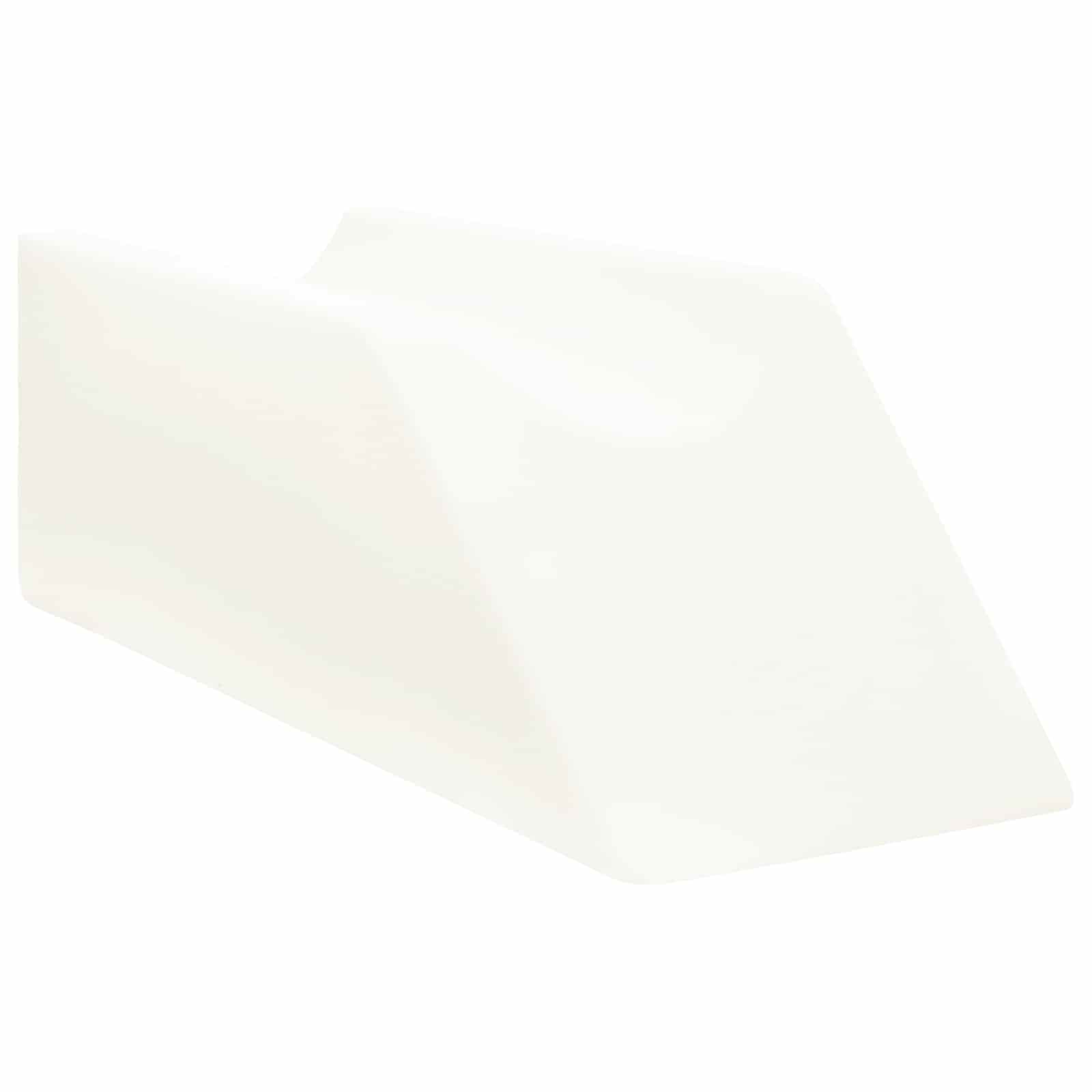 vidaXL Poduszka na nogi Gładki Biały 68 x 25 x 21,5 cm Pianka PU