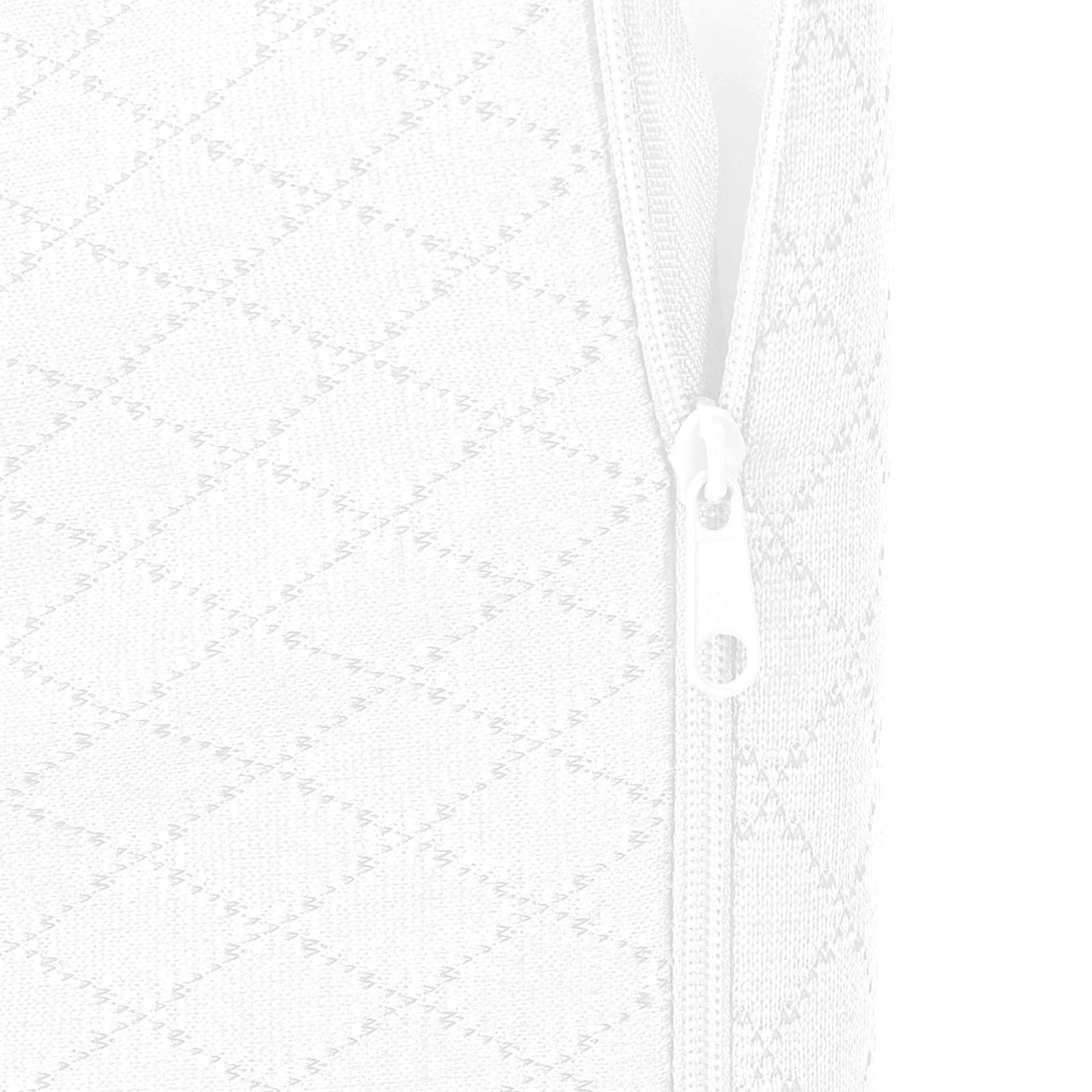 vidaXL Poduszka na nogi Gładki Biały 60 x 50 x 30 cm Pianka z pamięcią