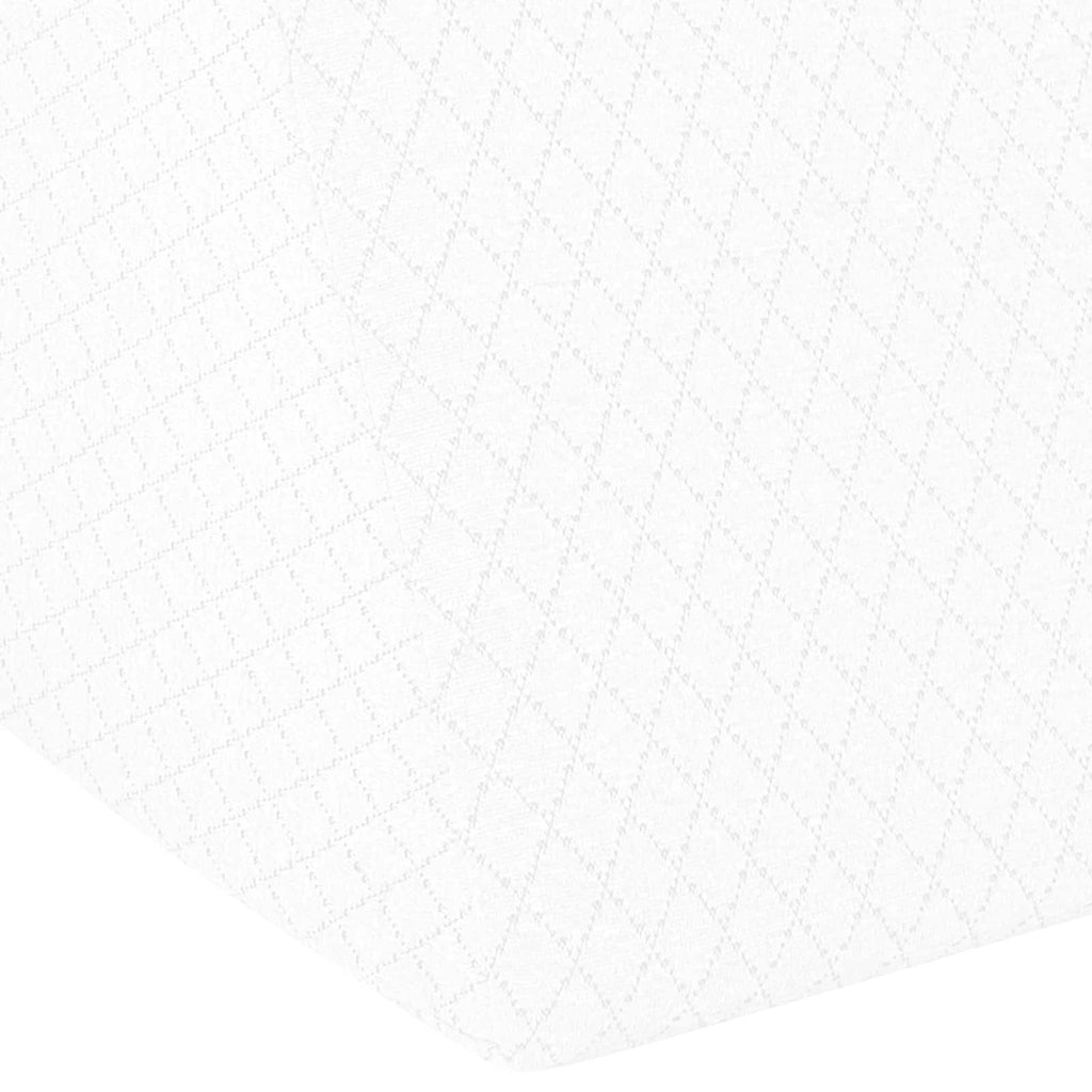 vidaXL Poduszka na nogi Gładki Biały 60 x 50 x 30 cm Pianka z pamięcią