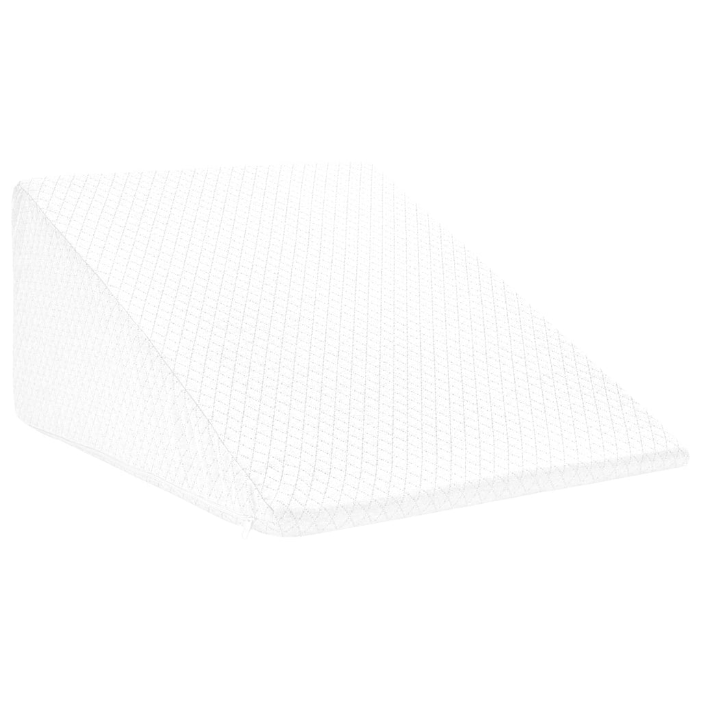 vidaXL Poduszka na nogi Gładki Biały 60 x 50 x 30 cm Pianka z pamięcią