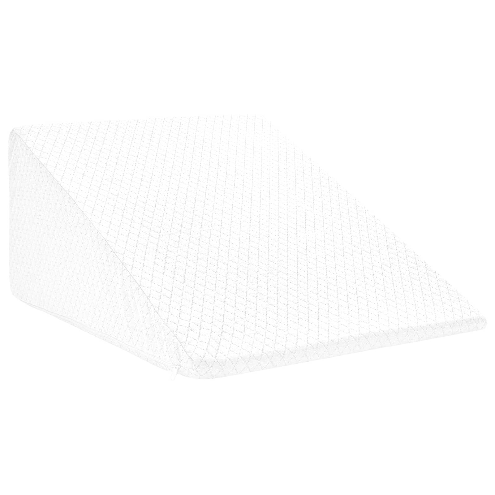 vidaXL Poduszka na nogi Gładki Biały 60 x 50 x 30 cm Pianka z pamięcią
