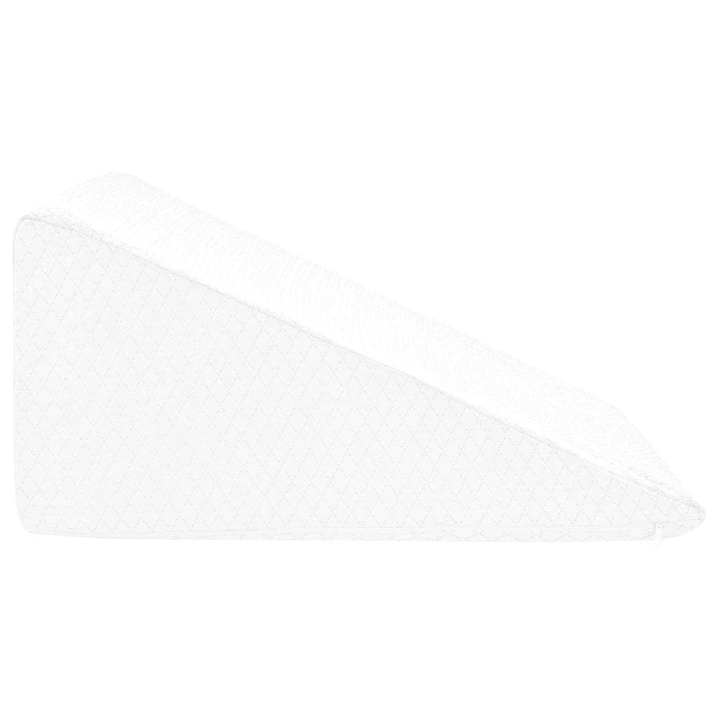 vidaXL Poduszka na nogi Gładki Biały 60 x 50 x 30 cm Pianka z pamięcią