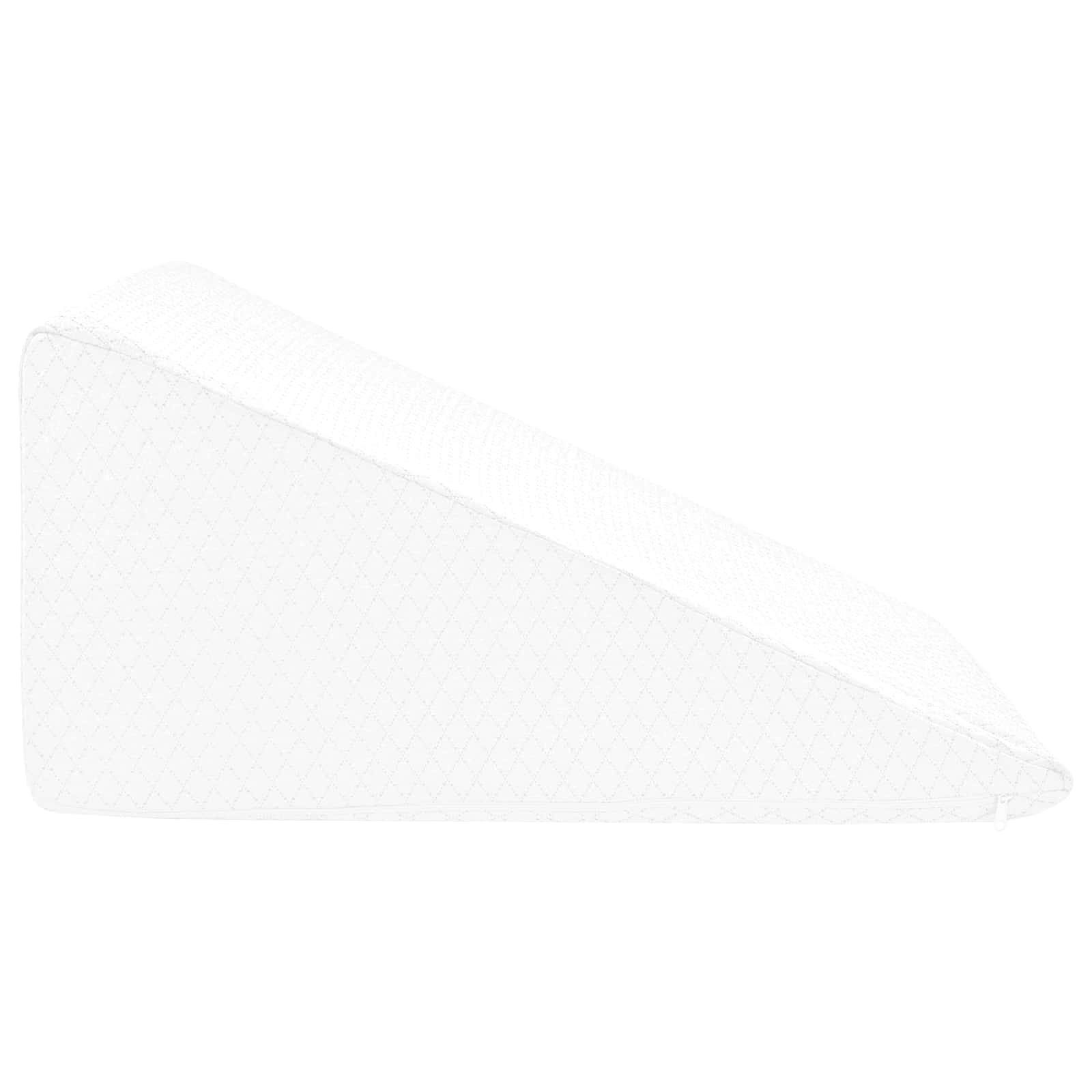 vidaXL Poduszka na nogi Gładki Biały 60 x 50 x 30 cm Pianka z pamięcią