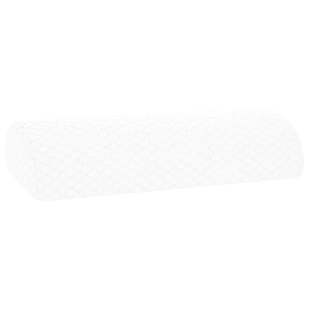 vidaXL Poduszka na nogi Gładki Biały 52 x 20 x 12 cm Pianka z pamięcią