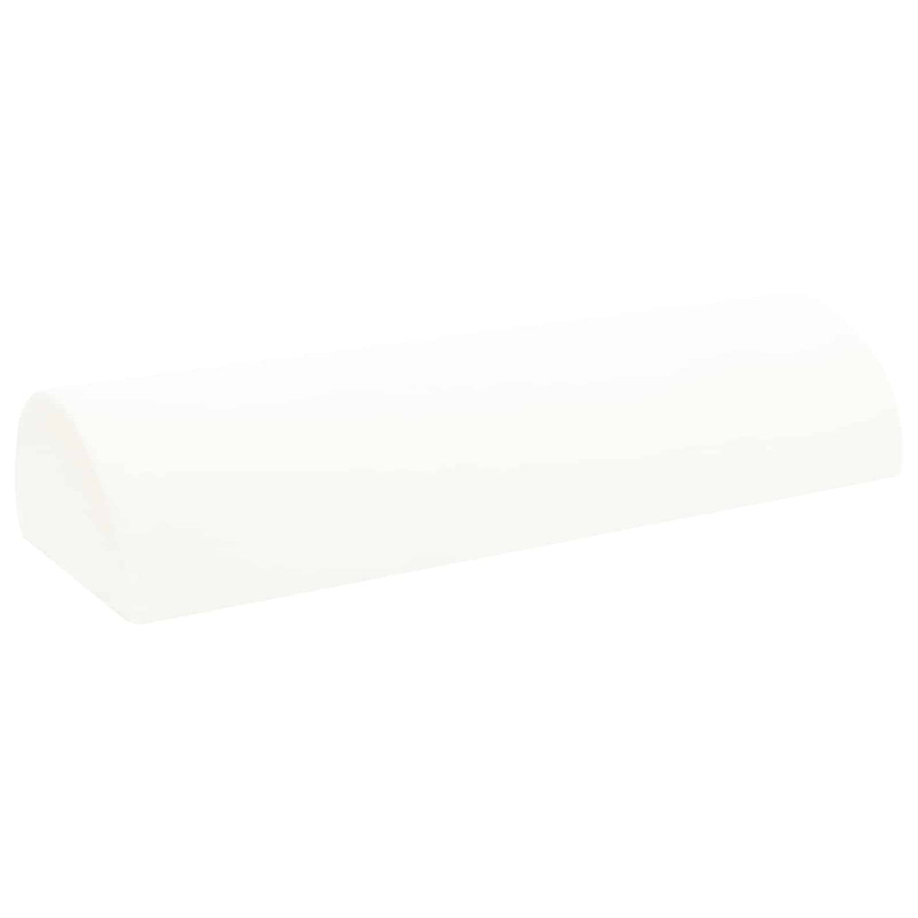vidaXL Poduszka na nogi Gładki Biały 52 x 20 x 12 cm Pianka z pamięcią