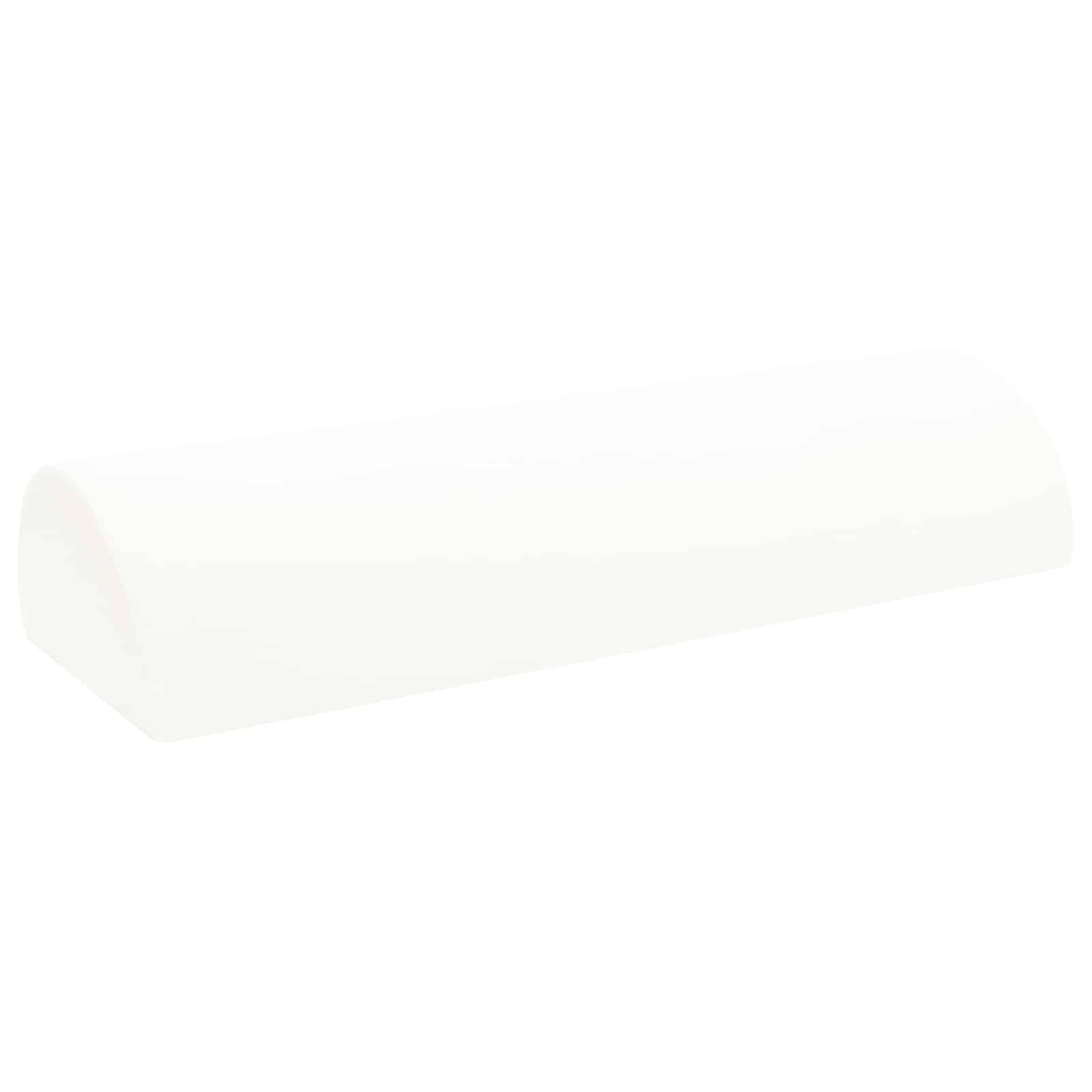 vidaXL Poduszka na nogi Gładki Biały 52 x 20 x 12 cm Pianka z pamięcią
