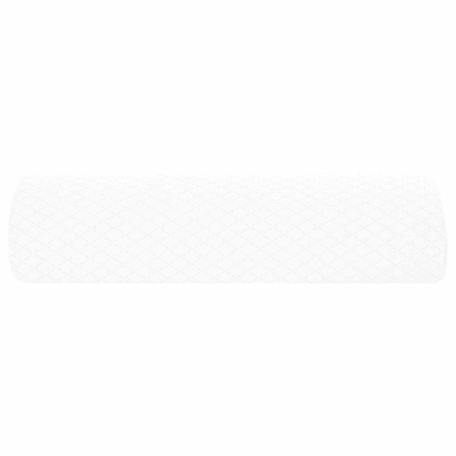 vidaXL Poduszka na nogi Gładki Biały 52 x 20 x 12 cm Pianka z pamięcią