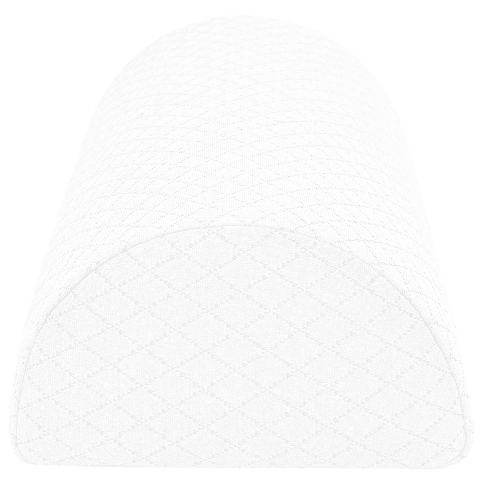 vidaXL Poduszka na nogi Gładki Biały 52 x 20 x 12 cm Pianka z pamięcią