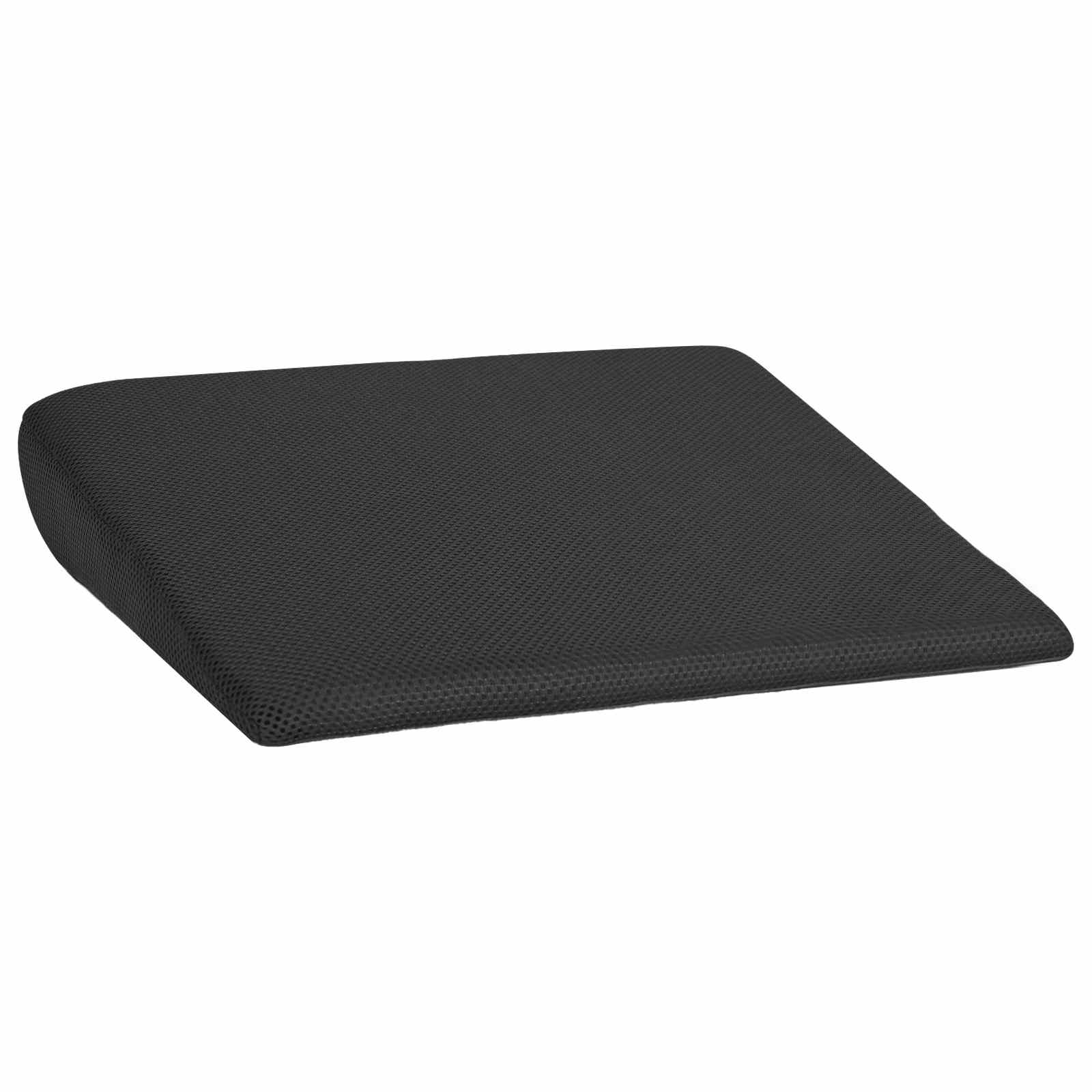 vidaXL Poduszka na siedzisko Czarny 39 x 38 x 8,5 cm Pianka PU