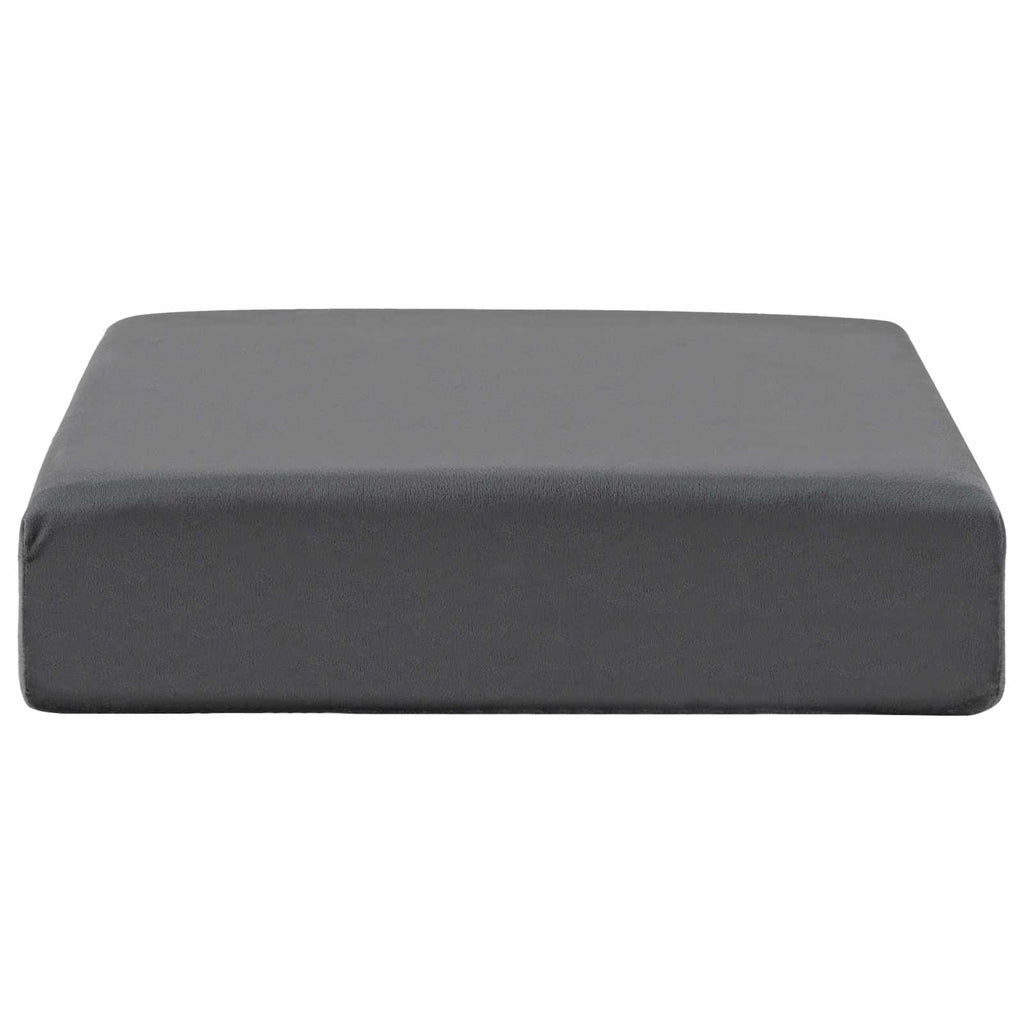 vidaXL Poduszka na siedzisko 40 x 40 x 10 cm Pianka PU Szary