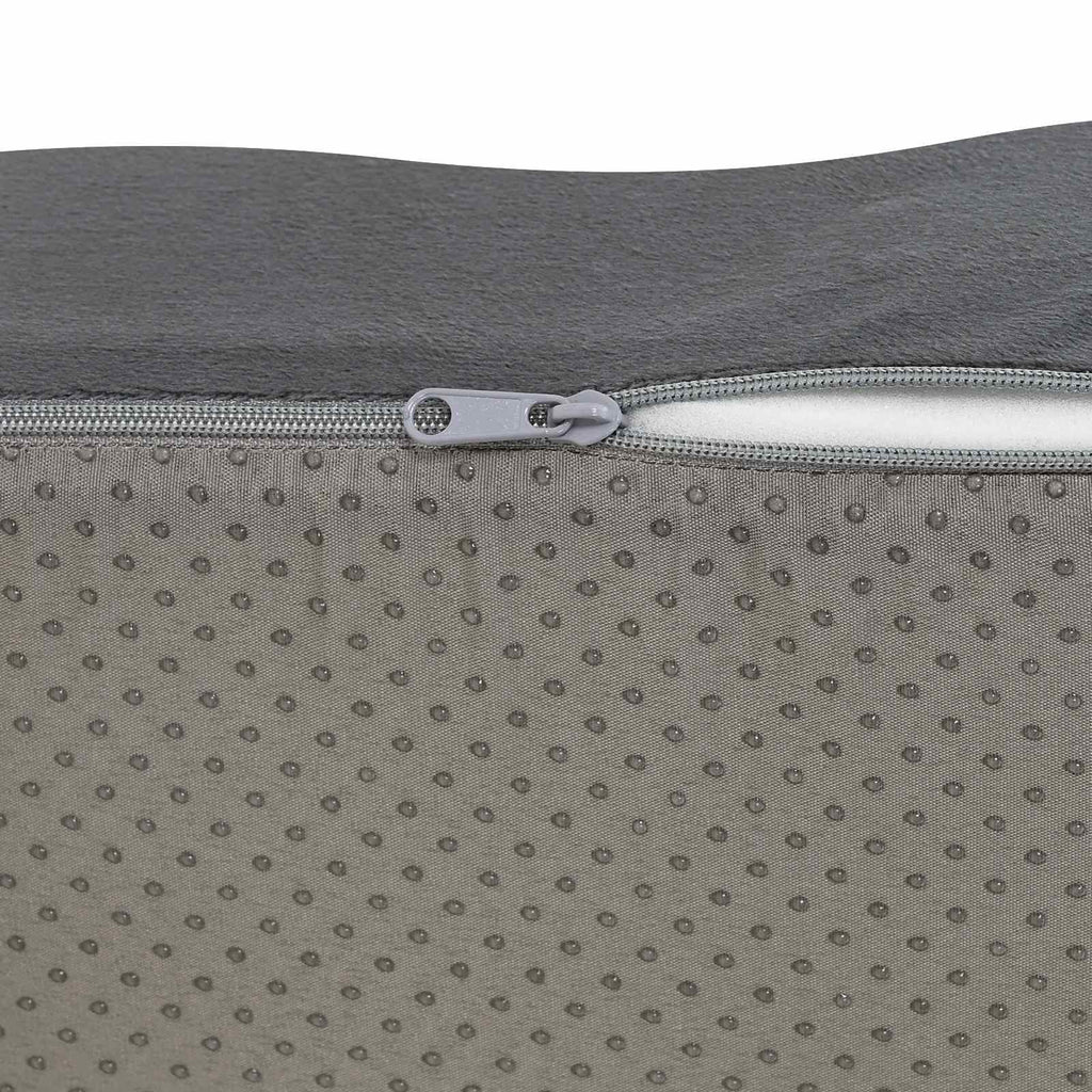 vidaXL Poduszka na siedzisko Gładki Szary 40 x 40 x 13 cm Pianka PU
