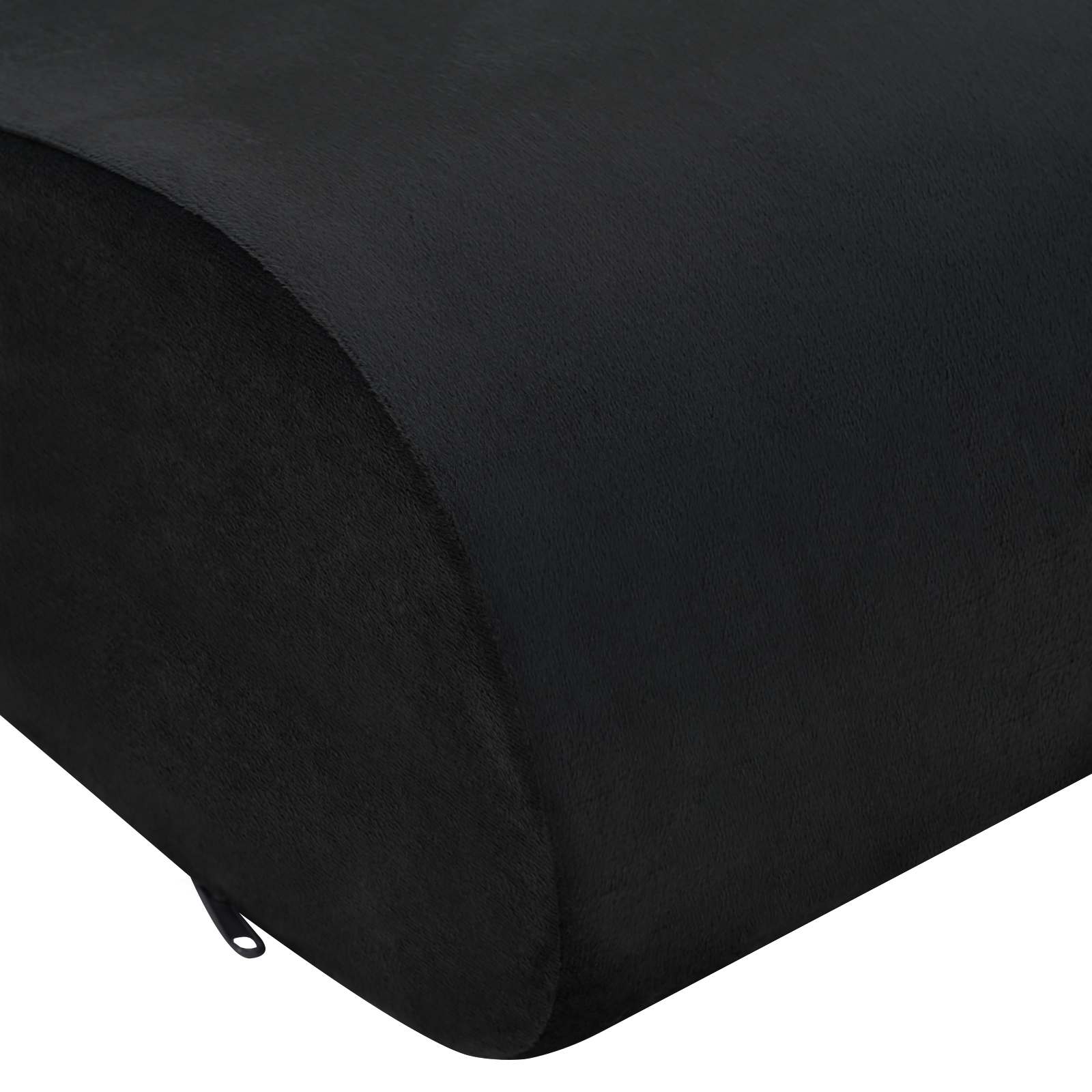 vidaXL Poduszka na siedzisko Gładki Czarny 40 x 40 x 13 cm Pianka PU
