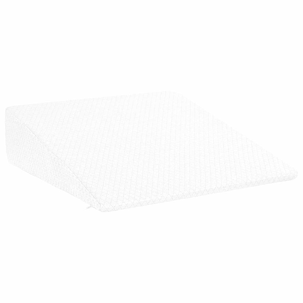 vidaXL Poduszka w kształcie klinu Gładki Biały 69 x 64 x 19 cm