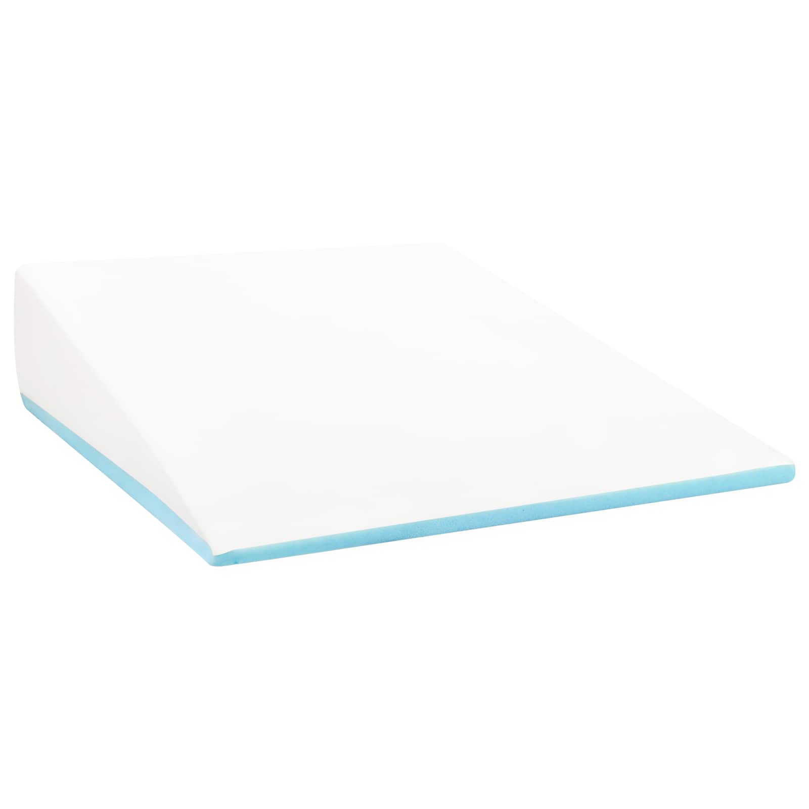 vidaXL Poduszka w kształcie klinu Gładki Biały 69 x 64 x 19 cm
