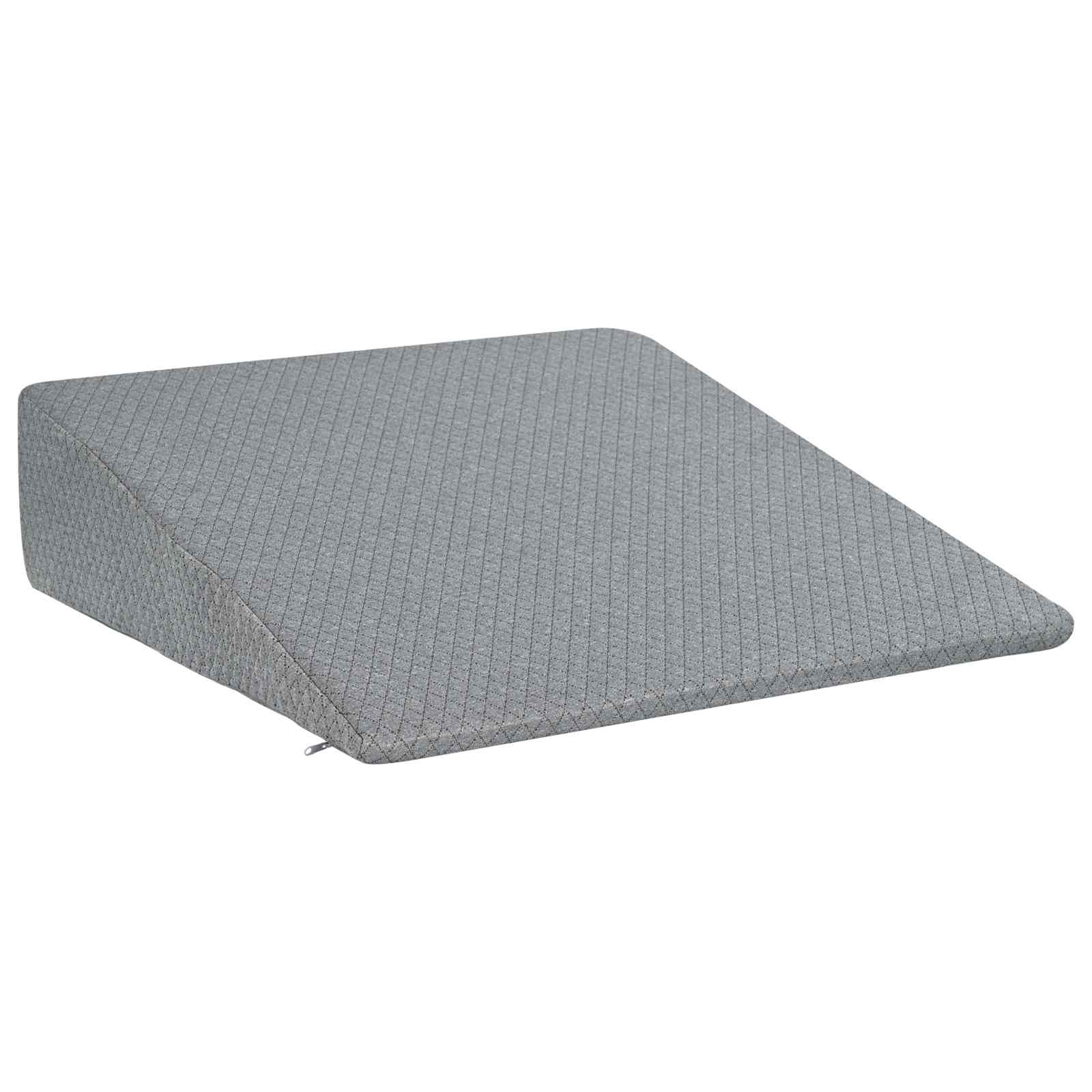 vidaXL Poduszka w kształcie klinu 69 x 64 x 19 cm Średni Szary