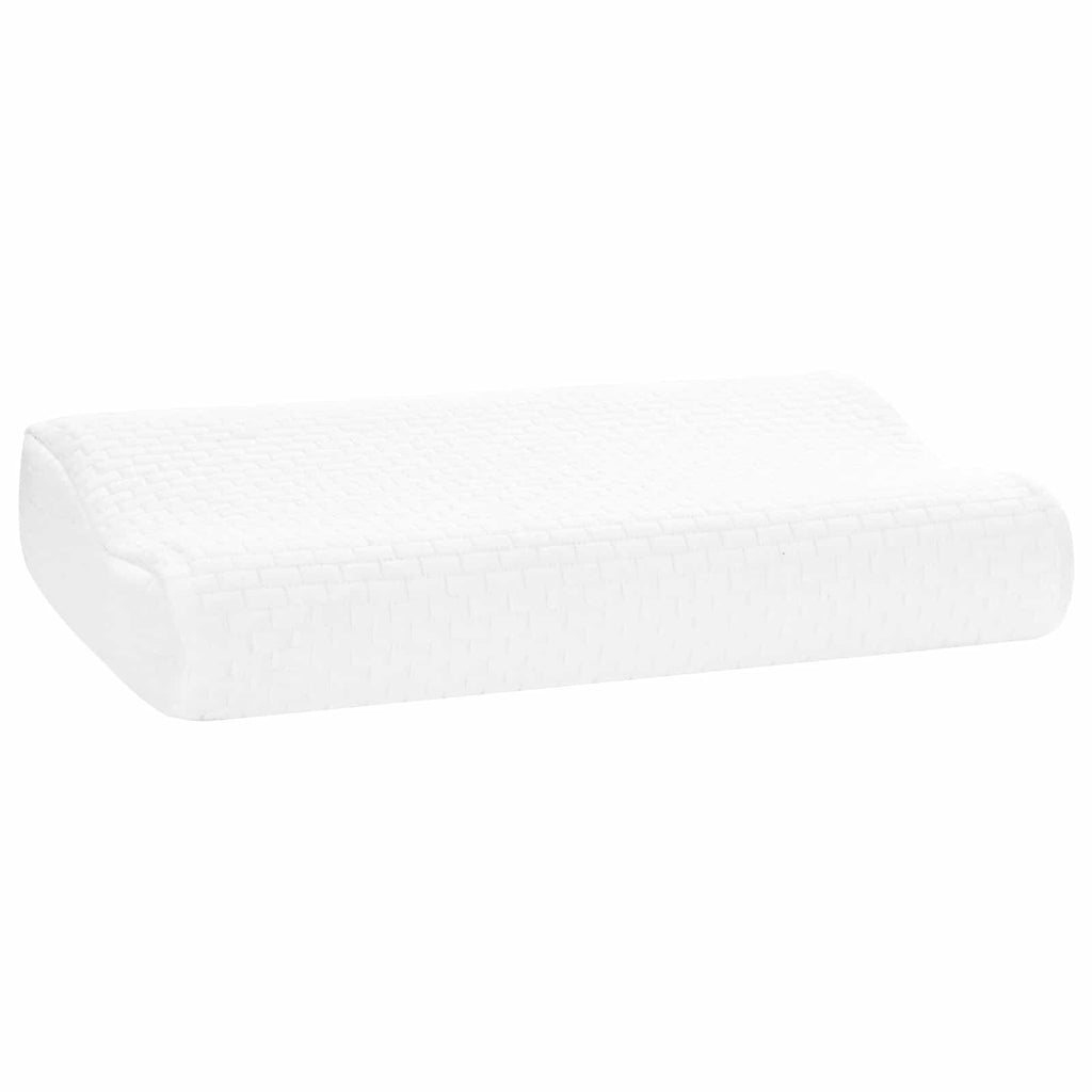 vidaXL Poduszka do spania Biały 50 x 30 x 10,5 cm Pianka z pamięcią