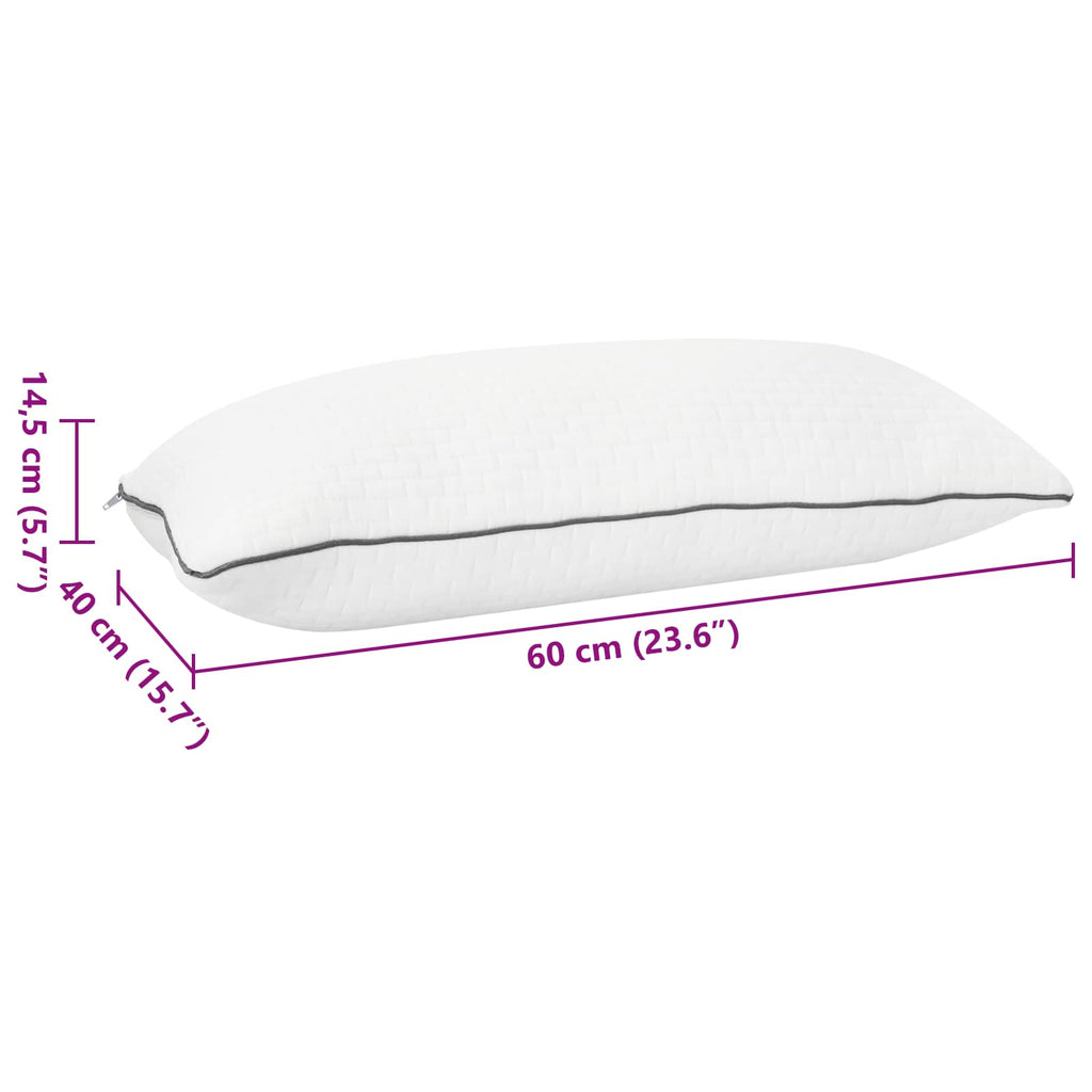 vidaXL Poduszka do spania Shread Biały 60 x 40 x 14,5 cm