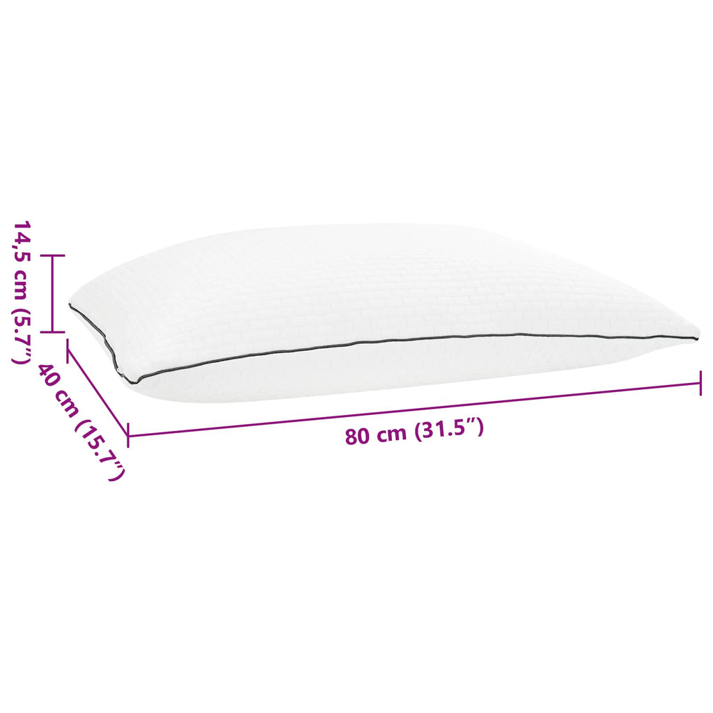 vidaXL Poduszka do spania Shread Biały 80 x 40 x 14,5 cm